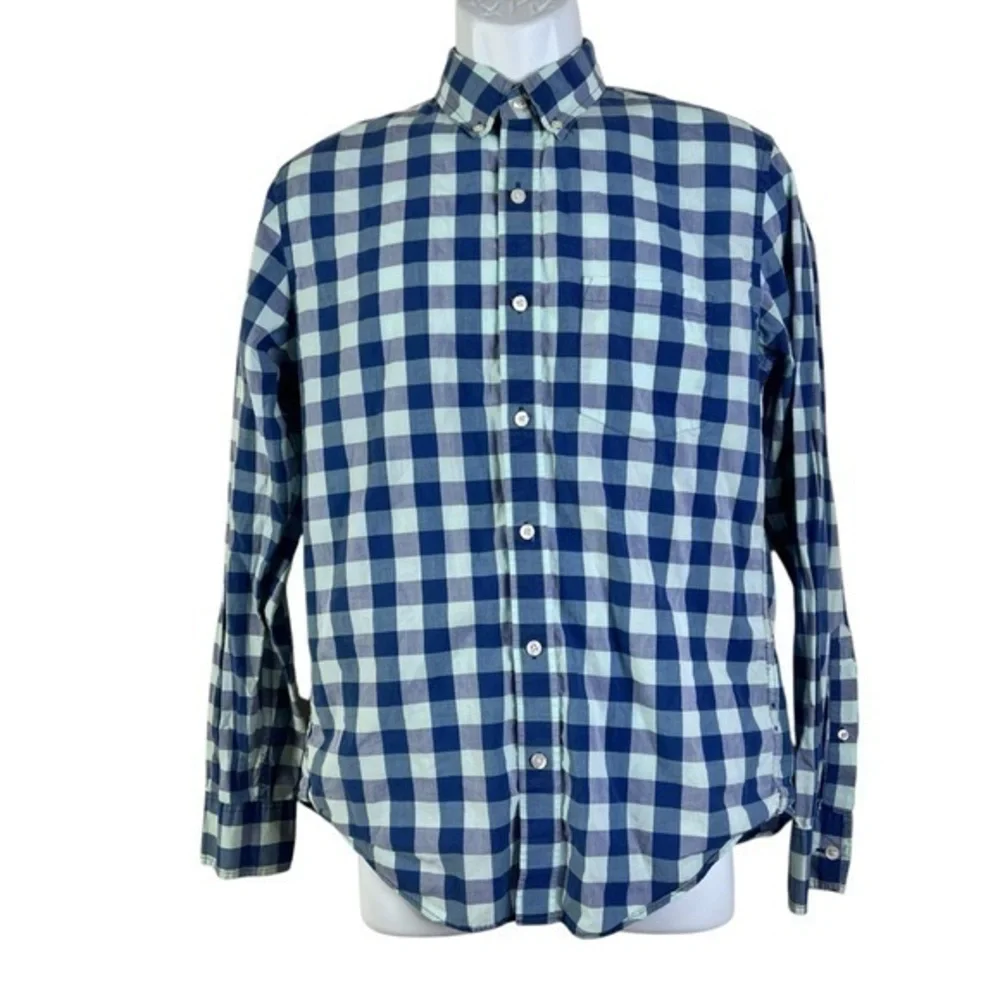 J.Crew Men’s Casual Shirt Button down Plaid Size M